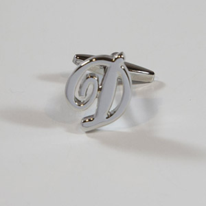 Gemelli Cufflink Letter D 100% Ottone